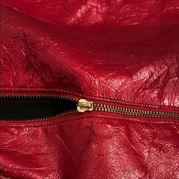 Foley + Corinna Red Leather Tote Bag - Picture 5 of 6